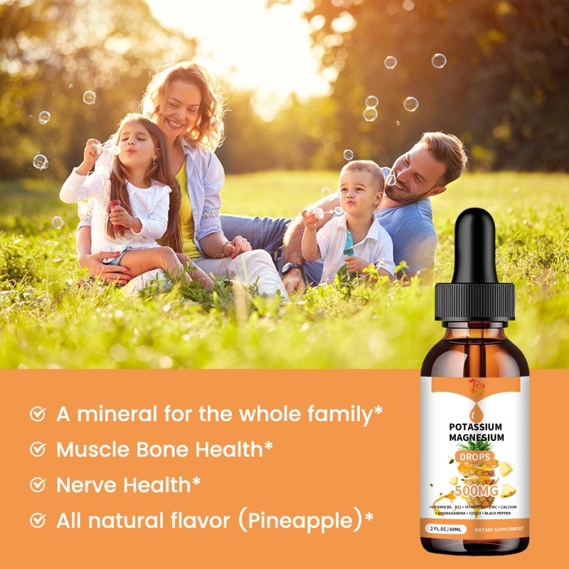 Potassium Magnesium Drops Supplier - ODM OEM Label Herbal Muscle Recovery Exercise