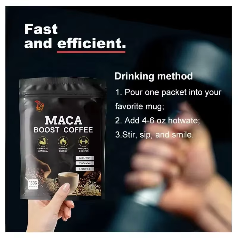 Maca Coffee Powder Factory - In Stock Herbal Energy Endurance Root Drink