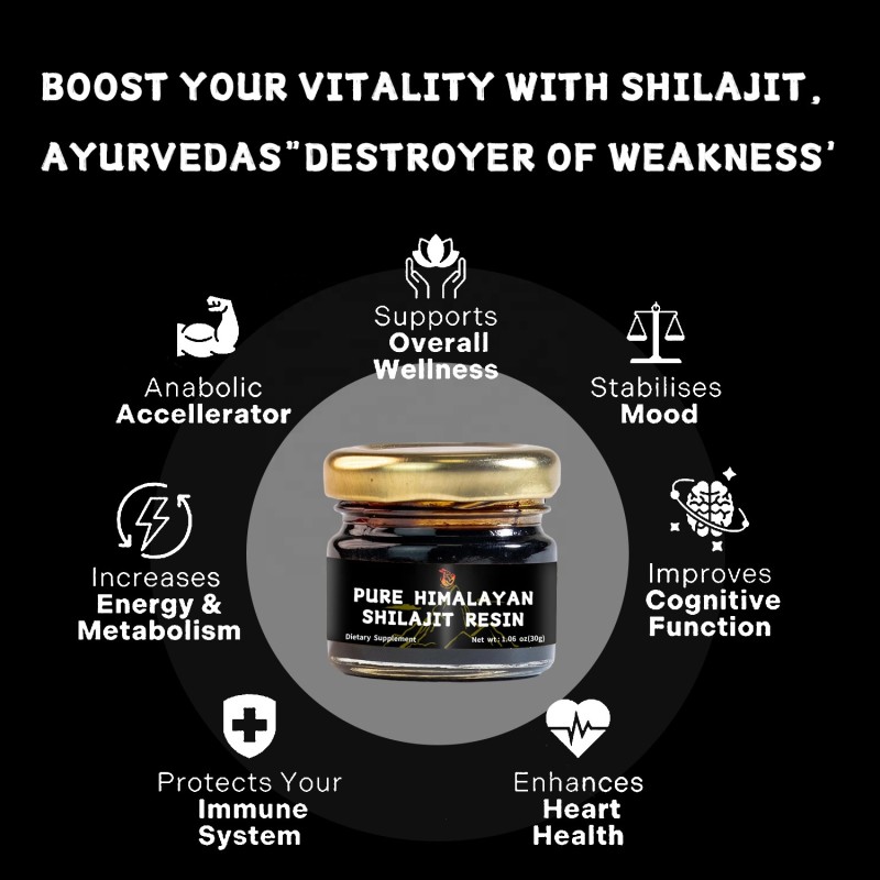 Shilajit Resin Extract Supplier - OEM Organic Pure Strength Health Management