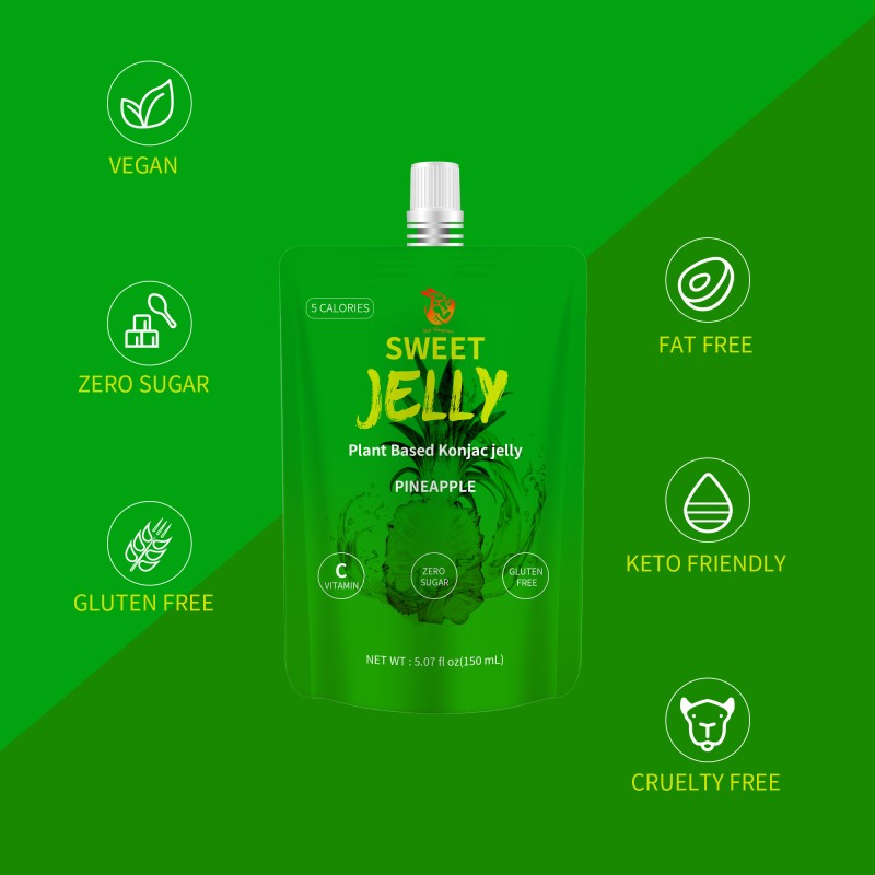 Vegan Konjac Jelly Factory - Private Label Drinkable Slimming Vitamin C Strawberry