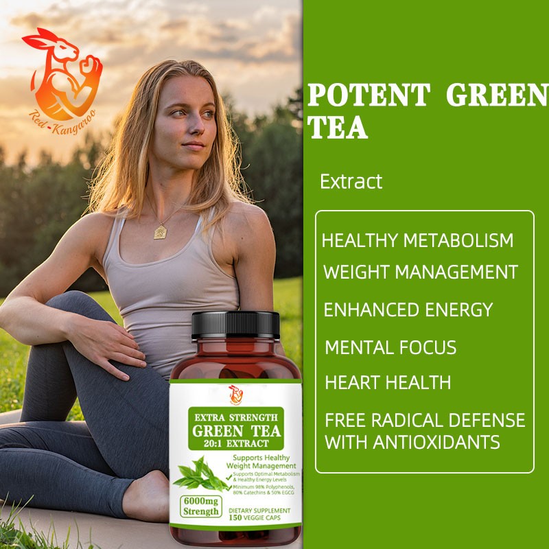 Green Tea Capsules Manufacturer - OEM 6000mg Strength Mental Focus Heart Health