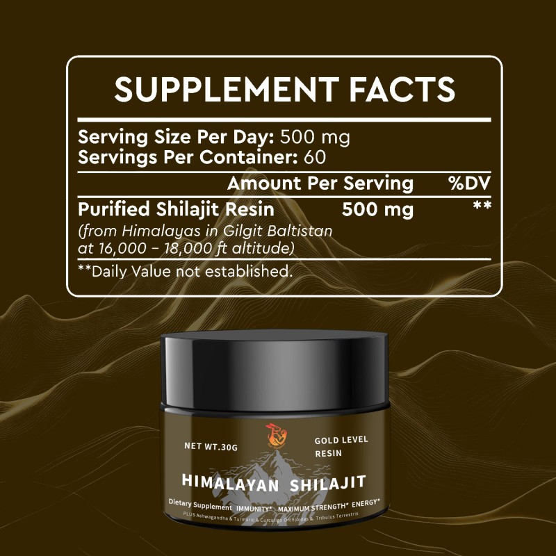 Shilajit Resin Supplier - Best Quality Label Maximum Strength Detox Cognitive