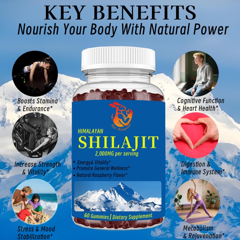Himalayan Shilajit Gummies Manufacturer - Wholesale Price 10-in-1 Stamina Endurance