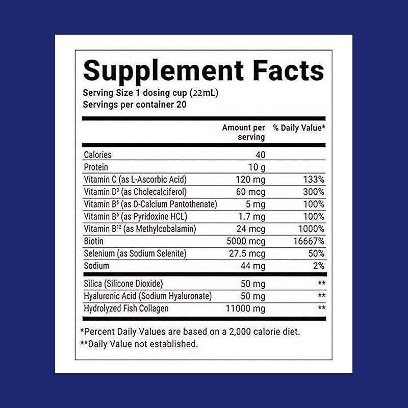 Hydrolyzed Collagen Liquid Manufacturer - OEM ODM Vitamin C B Biotin Hyaluronic