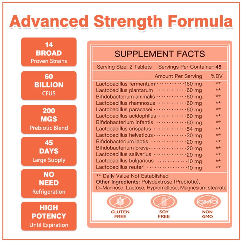 Probiotic Tablets Factory - Factory Customization Constipation Digestive Men