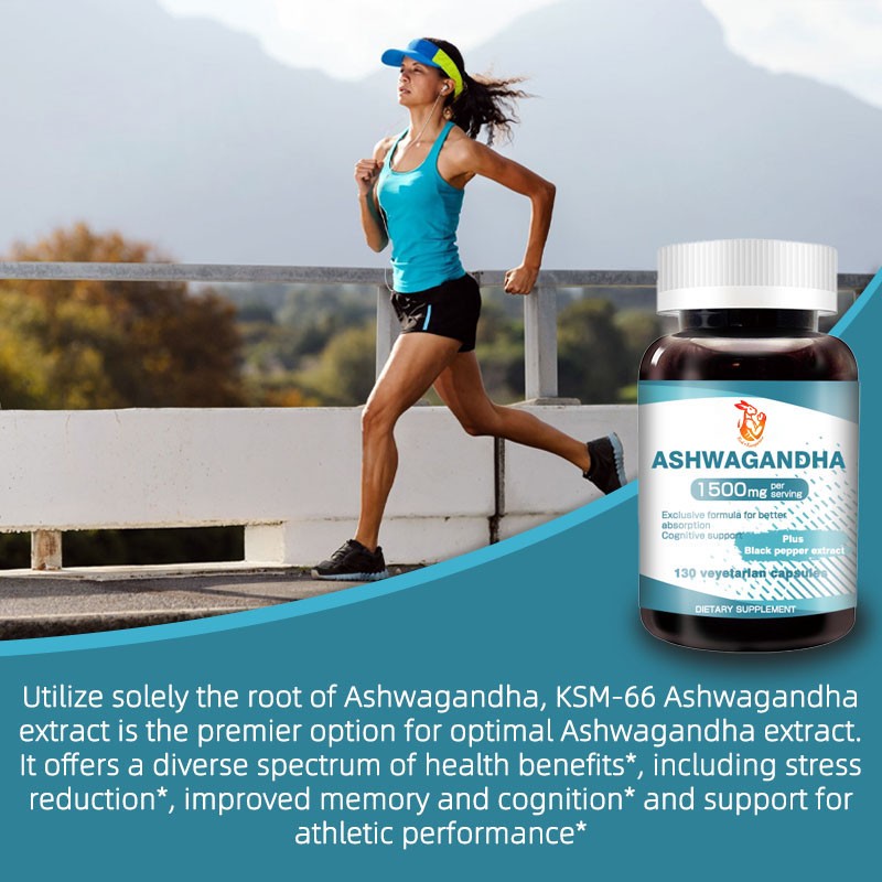 Ashwagandha Capsules Manufacturer - Private Label 1500mg KSM-66 Mood Balance Sleep
