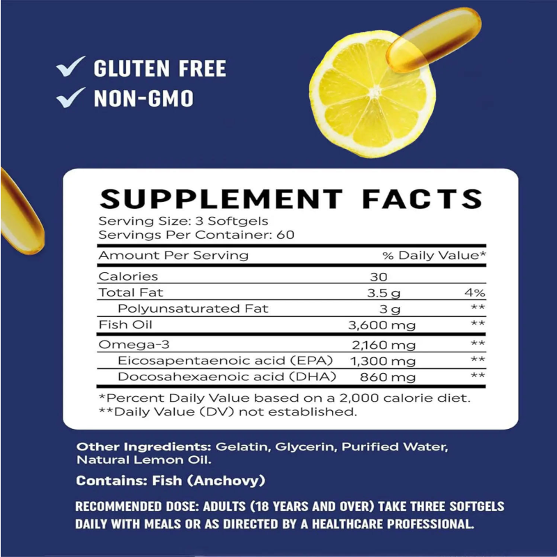 Omega 3 Softgel Supplier - Good Quality Immune Function Fish Oil Softgel