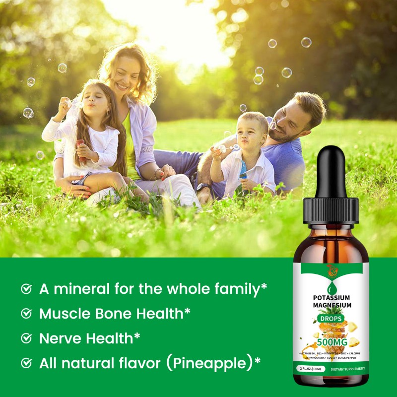 Potassium Magnesium Drops Manufacturer - Private Label Daily Nutritional Muscle Recovery