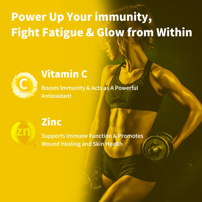 Vitamin C Zinc Tablets Factory - ODM Custom Sugar Free 1000mg Immune Antioxidant