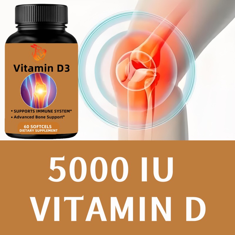 Vitamin D3 Softgel Manufacturer - Private Label Bone Immune 5000 IU Dietary
