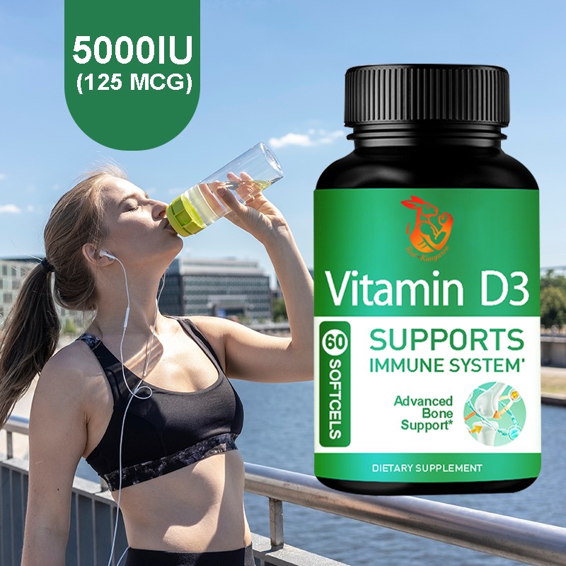 Vitamin D3 Softgel Factory - OEM Factory Supply Bone Immune Health Dietary