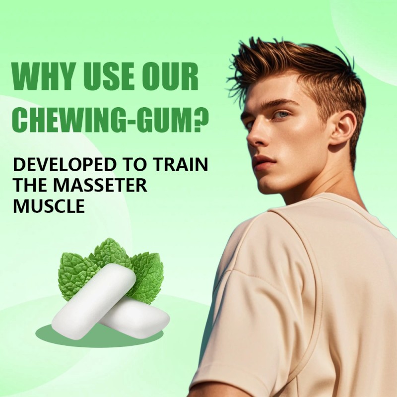 Face Jawline Gum Factory - Hot Sale Masseter Muscle Vegan Chewing Natural