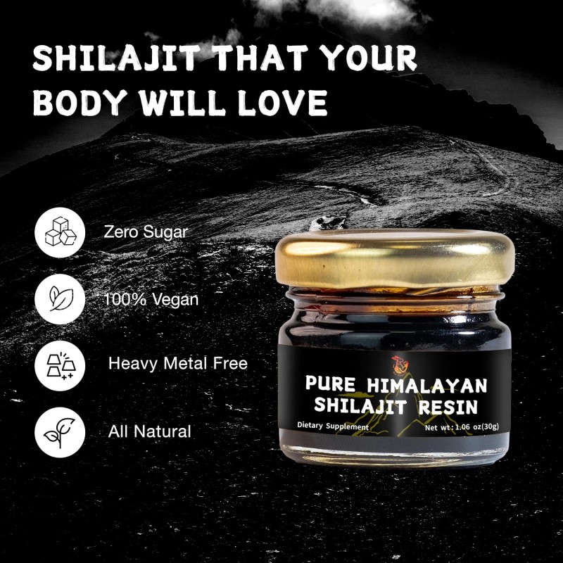 Shilajit Resin Extract Supplier - OEM Organic Pure Strength Health Management