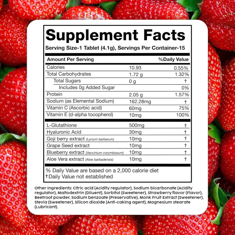 Glutathione Tablets Supplier - High Quality Glow Skin Whitening Beauty Women