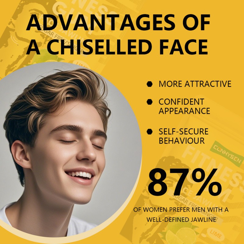 Fitness Gum Manufacturer - Private Labels Face Workout Lemon Vegan Chewing