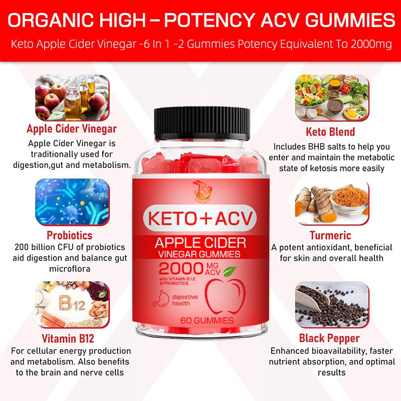 ACV Gummies Factory - Wholesale OEM Keto Apple Cider Vinegar Detox Metabolism
