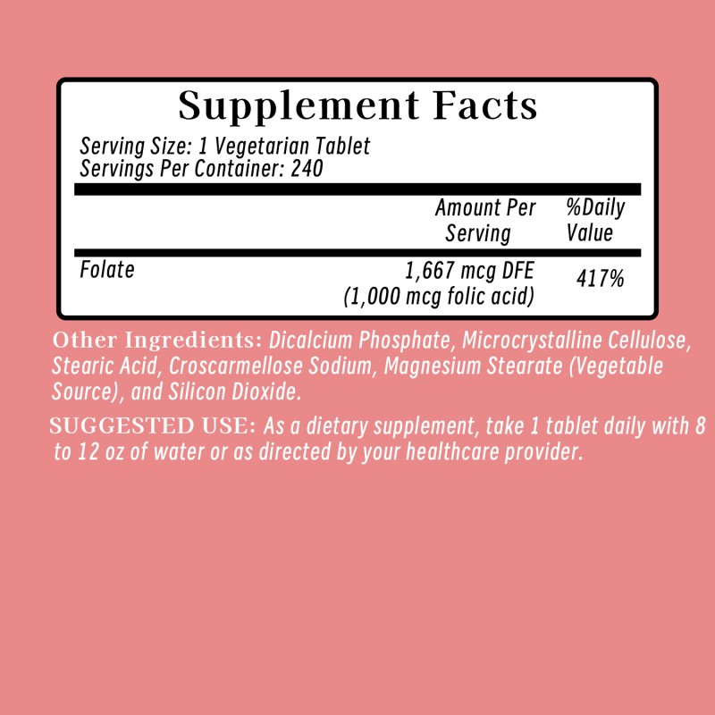 Folic Acid Tablets Manufacturer - Wholesale Pregnant Women Folate Prenatal