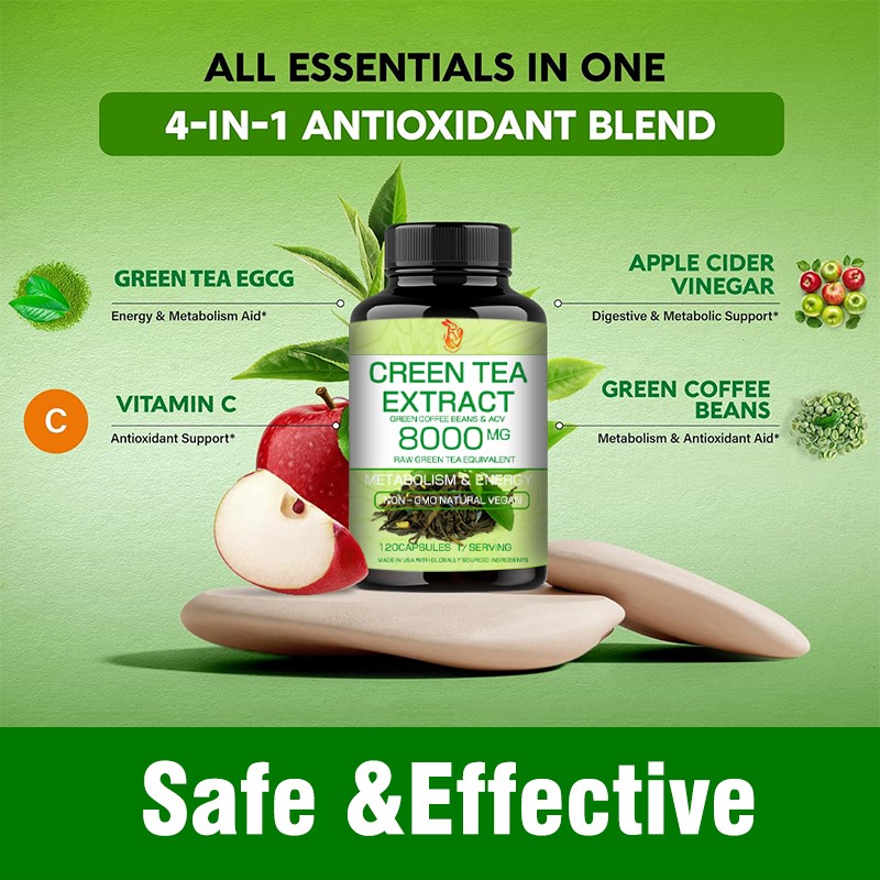 Green Tea Extract Capsules Supplier - OEM Herbal Organic Antioxidant Support