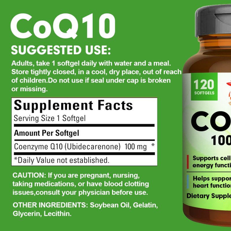 COQ-10 Softgels Manufacturer - Wholesale Heart Healthy Coenzyme Q-10 Capsules