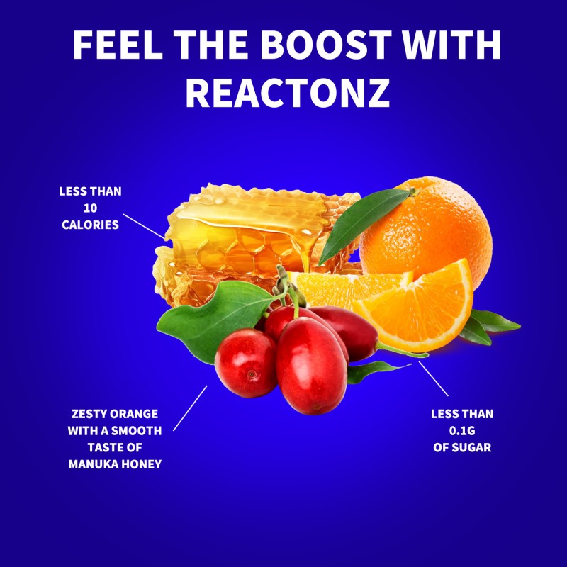 Reactonz Effervescent Tablets Factory - Extra Strength 5 in 1 Vitamin C Honey