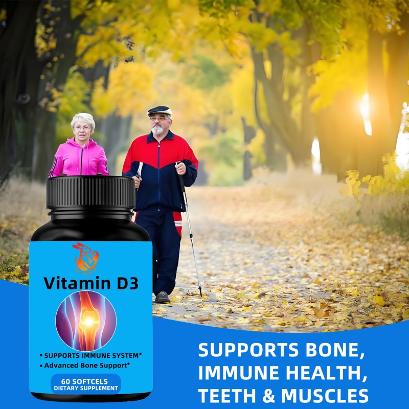 Vitamin D3 Softgel Factory - Factory Wholesale Bone 5000 IU Capsules