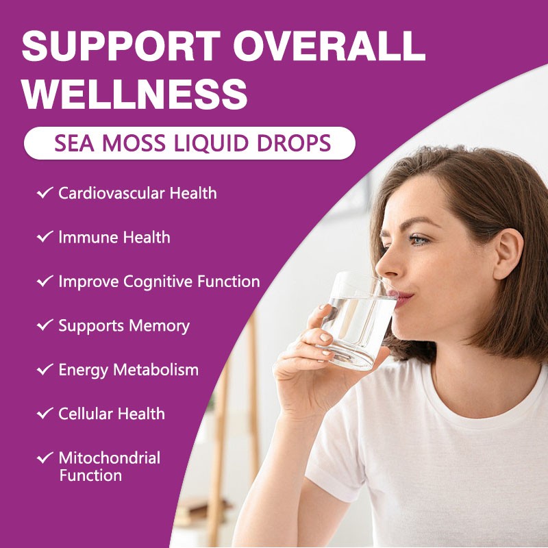 Sea Moss Liquid Drops Manufacturer - Premium Elderberry 7 in 1 Immune Booster