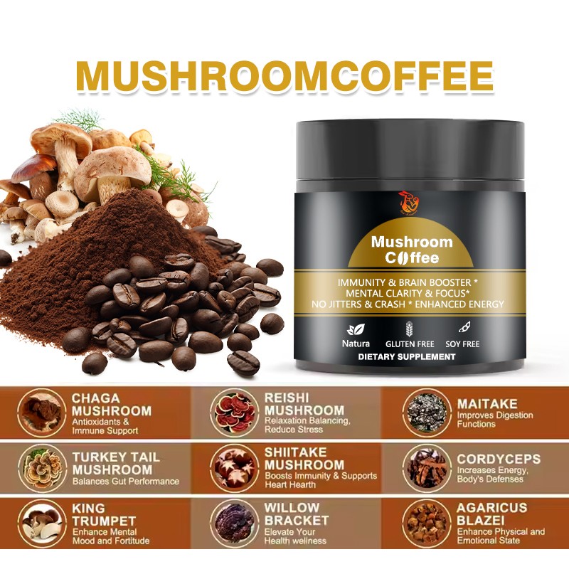 Mushroom Coffee Powder Manufacturer - OEM ODM Immune Health Chaga Reishi Turkey