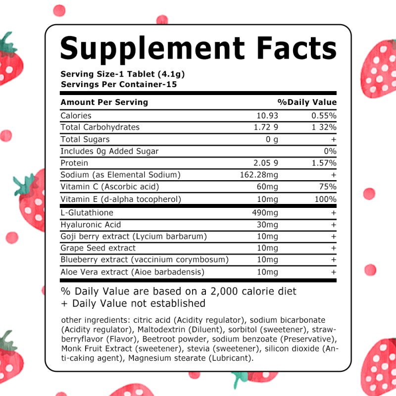 Glutathione Effervescent Tablets Manufacturer - Wholesale Customization Vitamin C E