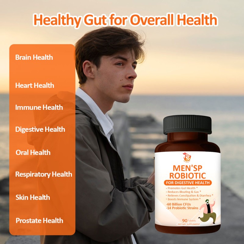 Men Probiotic Tablets Supplier - OEM ODM Digestive Health 100 Billion CFUs