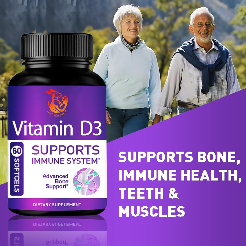 Vitamin D3 Softgel Supplier - Factory Wholesale Bone Teeth 5000 IU Softgels