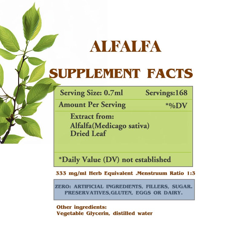 Alfalfa Liquid Drop Factory - Private Label Optimization Digestible Extract Liquid