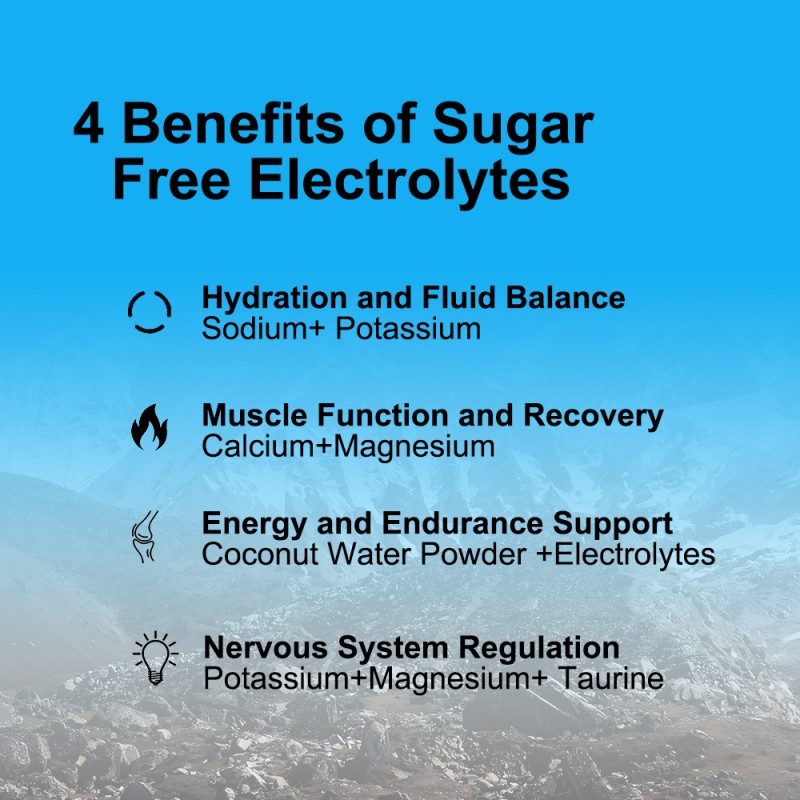 Electrolytes Powder Manufacturer - Sugar Free Muscle Function Recovery Energy