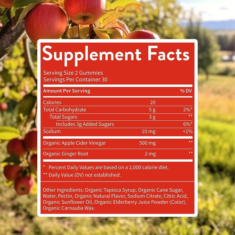 ACV Gummies Factory - OEM Apple Cider Vinegar Digestion Weight Loss