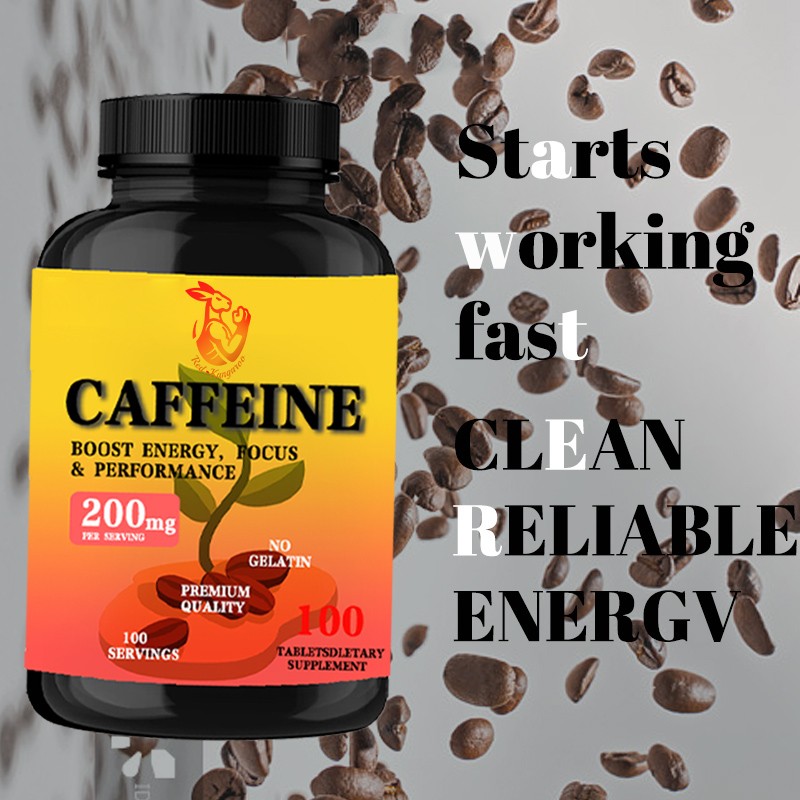 Caffeine Tablets Factory - OEM Fast Acting Energy Focus Performance Herbal