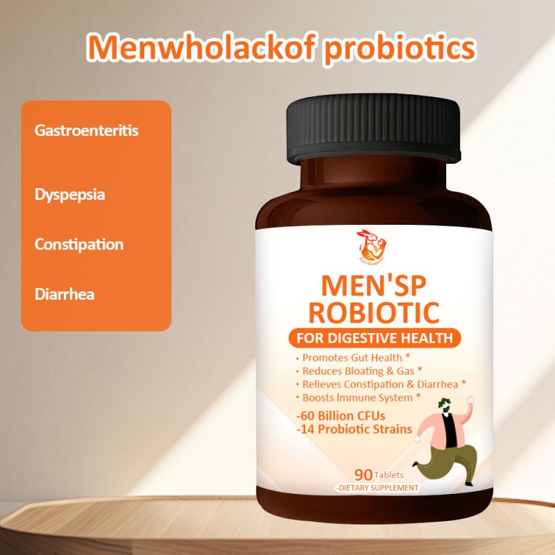 Men Probiotic Tablets Supplier - OEM ODM Digestive Health 100 Billion CFUs
