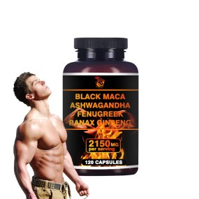 Black Maca Capsules Factory - OEM Fenugreek Ashwagandha Energy Boost Adult