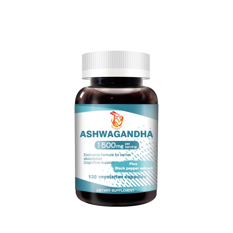 Ashwagandha Capsules Manufacturer - Private Label 1500mg KSM-66 Mood Balance Sleep