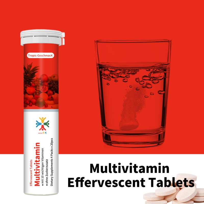 MultiVitamins Effervescent Tablets Supplier - OEM High Quality Tropic Vitality Fitness