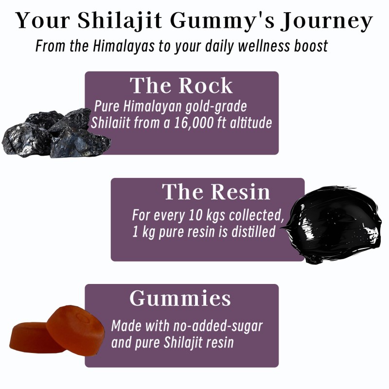 Shilajit Gold Gummies Factory - Factory Supply Stamina Strength Himalayan