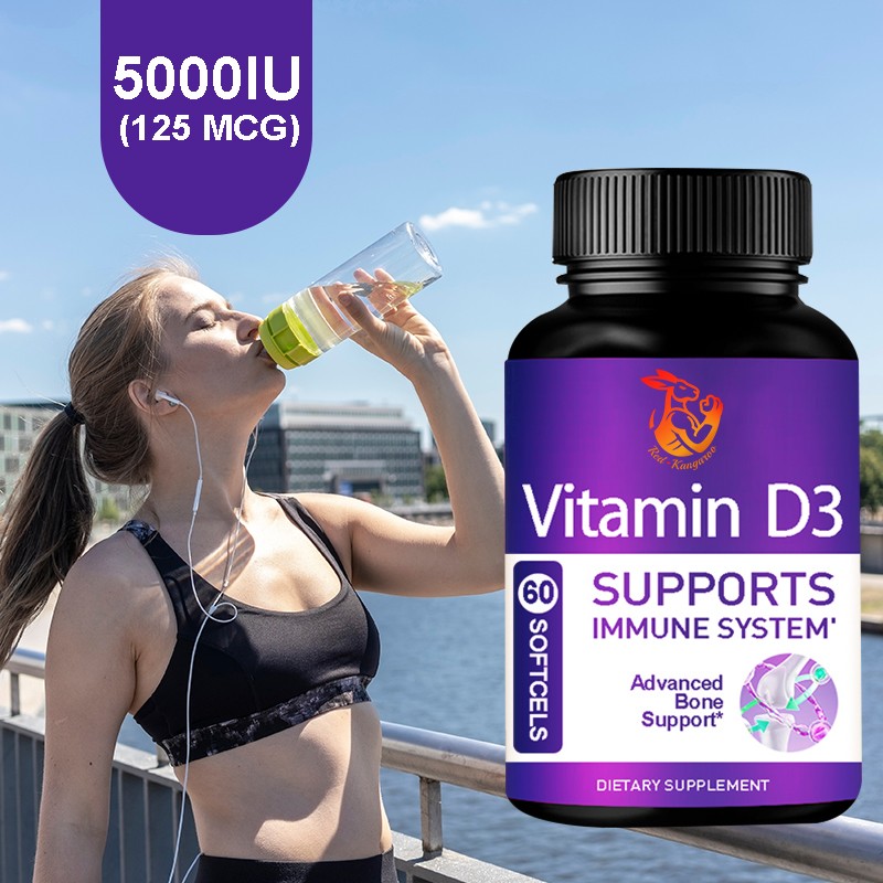 Vitamin D3 Softgel Supplier - Factory Wholesale Bone Teeth 5000 IU Softgels