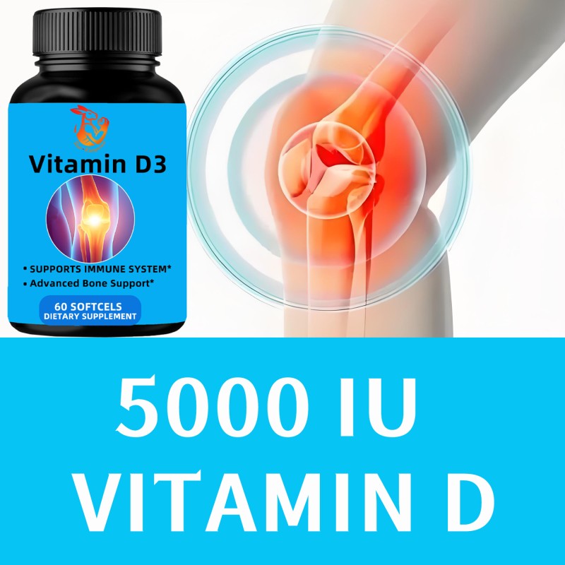 Vitamin D3 Softgel Factory - Factory Wholesale Bone 5000 IU Capsules