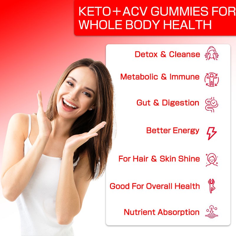 Keto ACV Gummies Manufacturer - Factory Direct Sales Digestion Hair Nails Skin