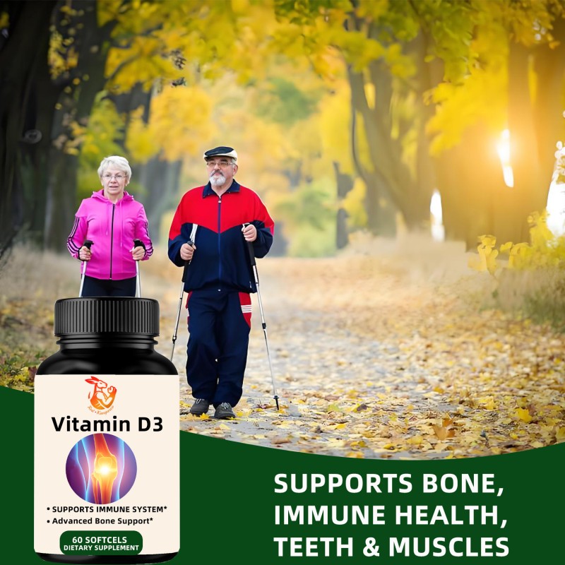 Vitamin D3 Softgel Manufacturer - Customizable 5000 IU Immune Health Adult