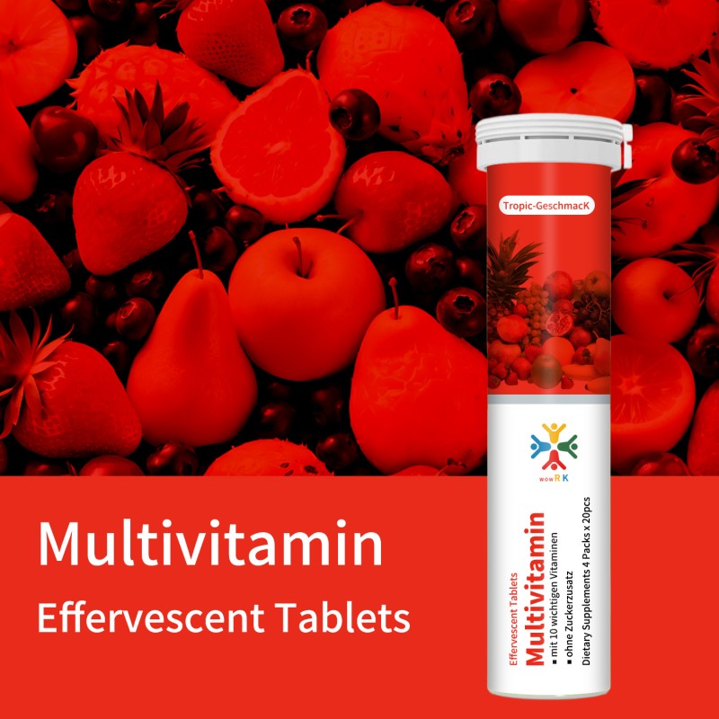 MultiVitamins Effervescent Tablets Supplier - OEM High Quality Tropic Vitality Fitness