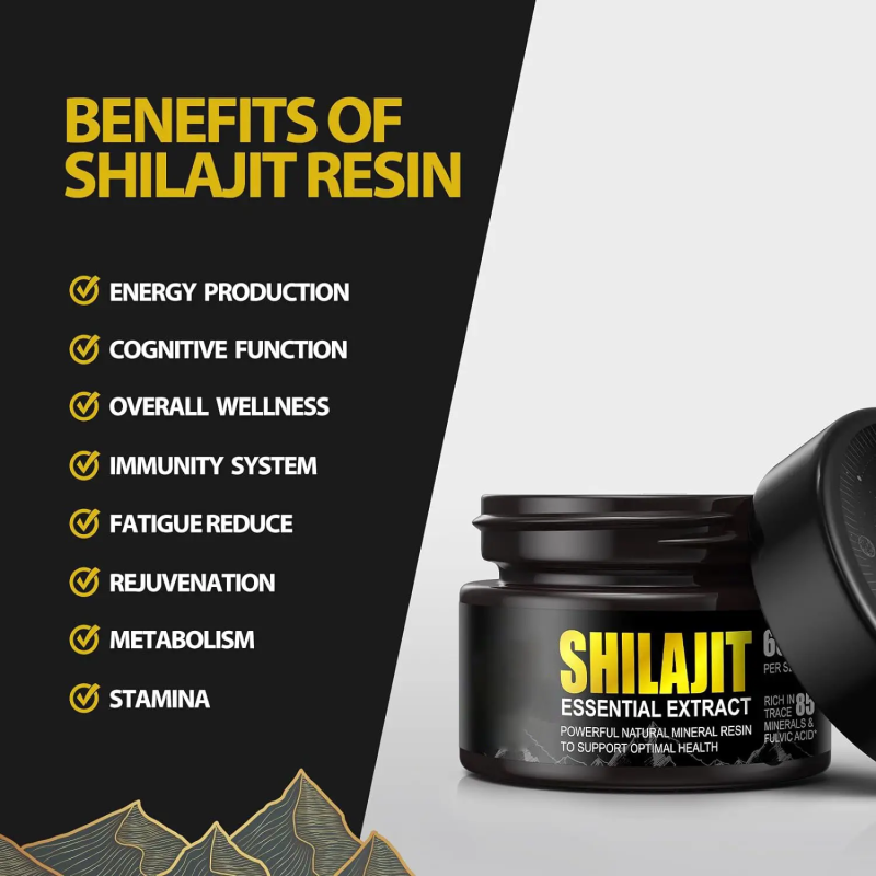 Shilajit Resin Liquid Supplier - Gold Standard 600mg Himalayan Immune Energy