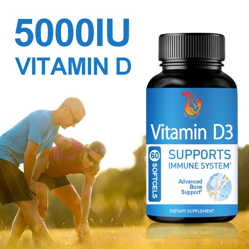 Vitamin D3 Softgel Supplier - Customization Label Immune 50000 IU Softgels