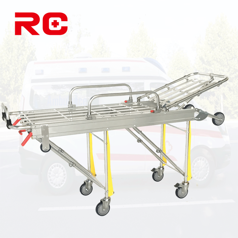 Aluminum Patient Stretcher Factory - Emergency Transfer Ambulance Bed