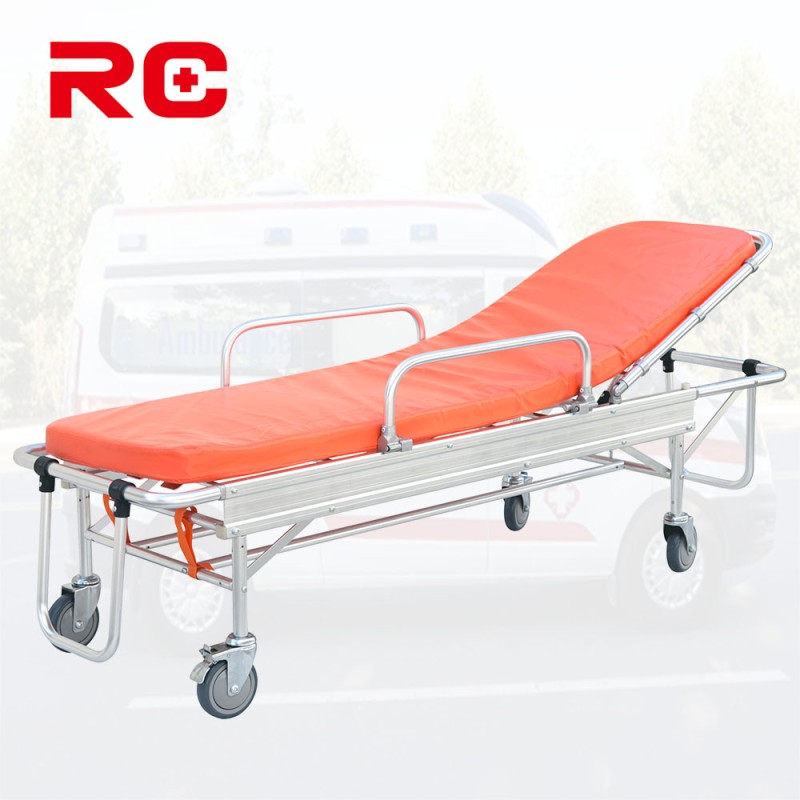 Aluminum Ambulance Stretcher Factory - Foldable Self Loading Emergency Bed
