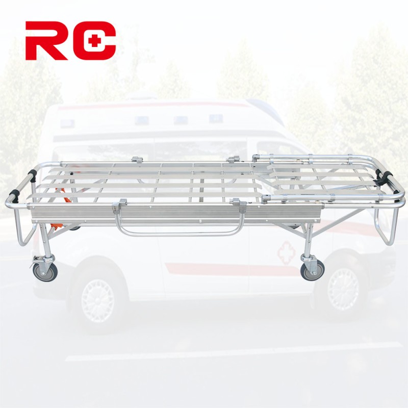 Aluminum Ambulance Stretcher Factory - Foldable Self Loading Emergency Bed