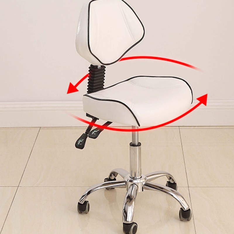 Rolling Stool Manufacturer - Adjustable Swivel Chair With Backrest
